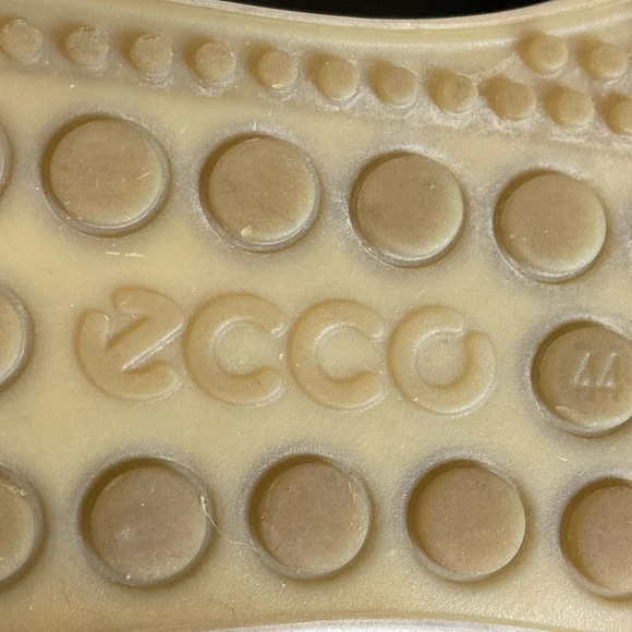 Ecco Black Leather Lace-Up Sneakers Sz 10 - Picture 9 of 11